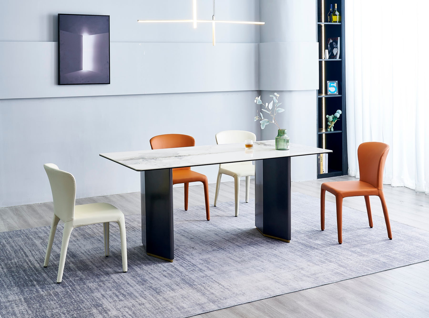 Modern Rock Plate Dining Table