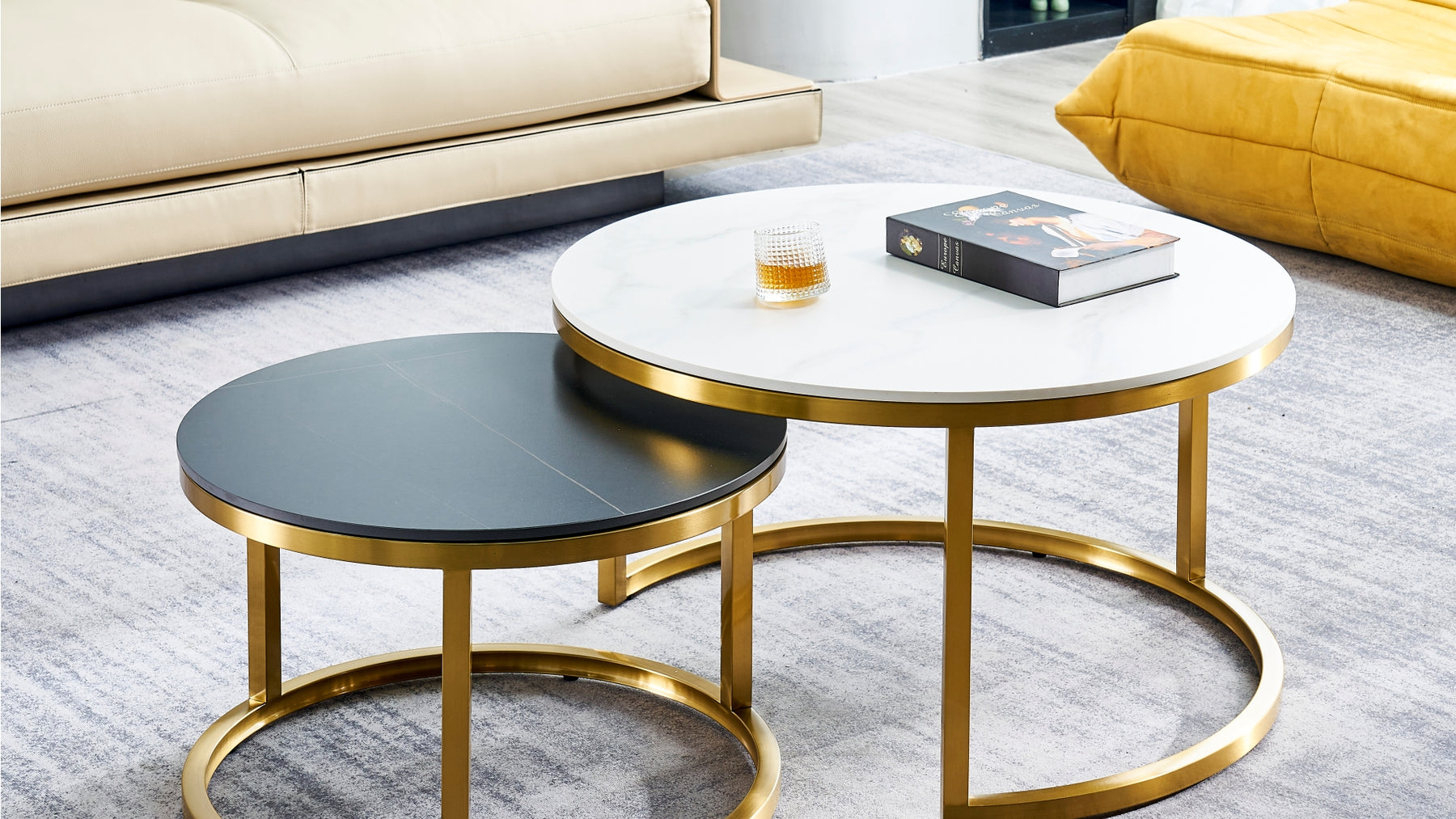 FS-E813 Gold Coffee Table