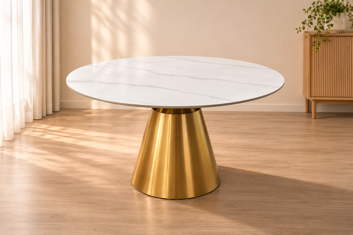 #685 Round Sintered Stone Dining Table