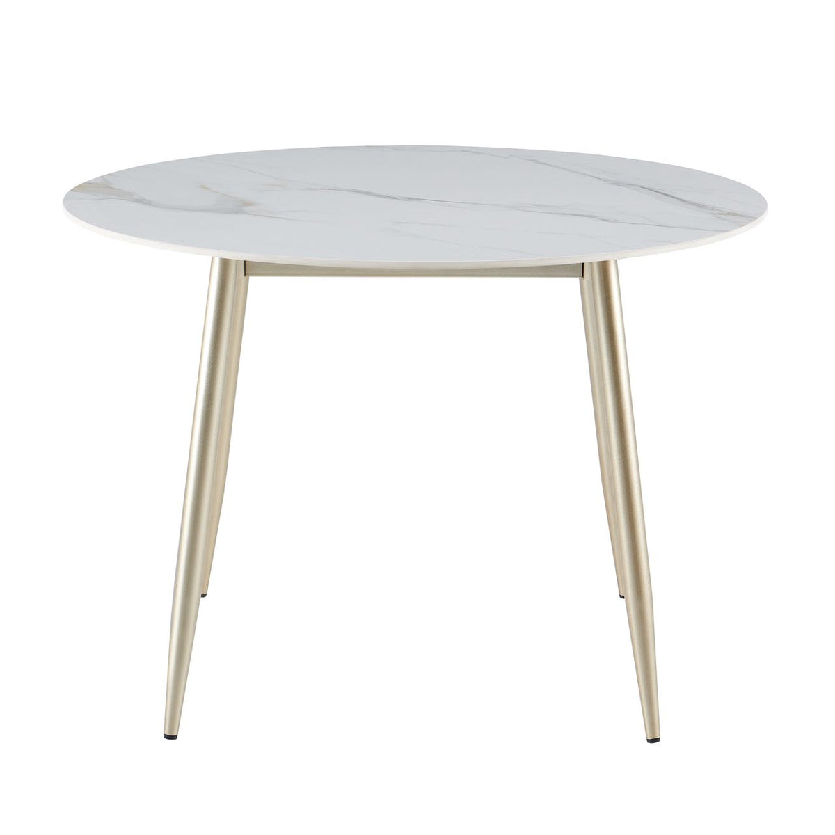 Light Luxury Round Sintered Stone Dining Table - CL-DT01-110