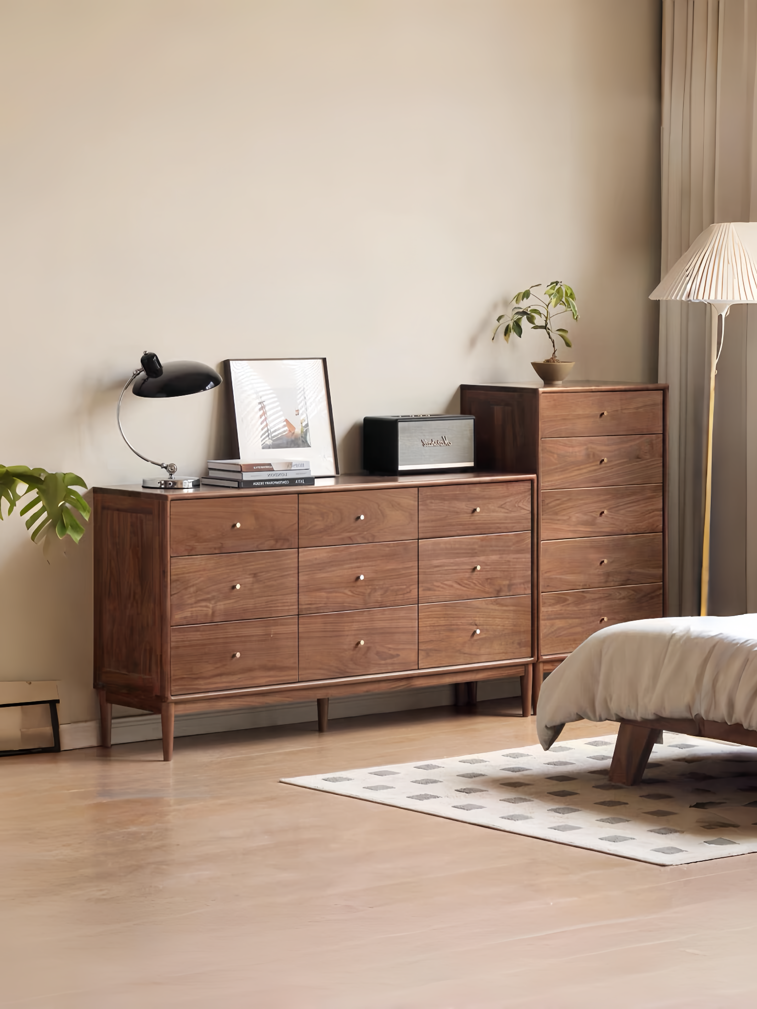 Nordic solid wood nine-drawer cabinet FS-YS061160