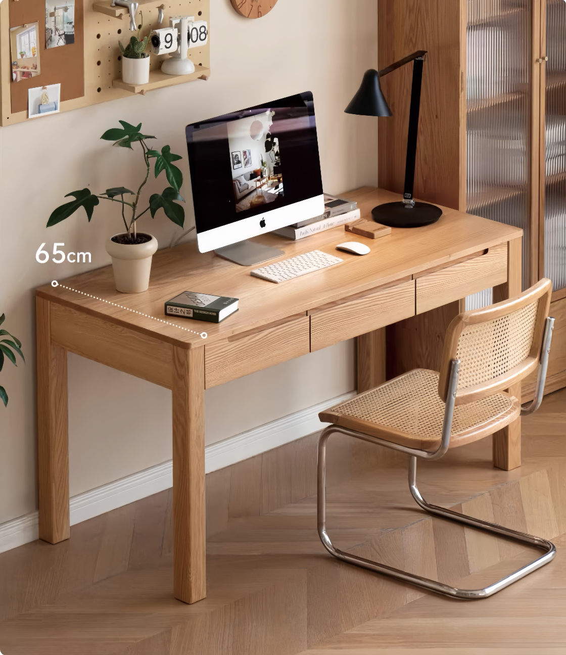 Nordic minimalist oak desk FS-YS061162/061163