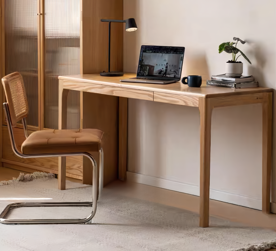 oak natural wood desk FS-YS061179/061180