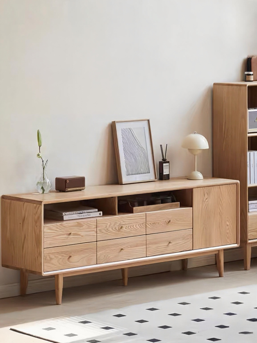 solid wood TV cabinet for both living room and bedroom FS-YS061172