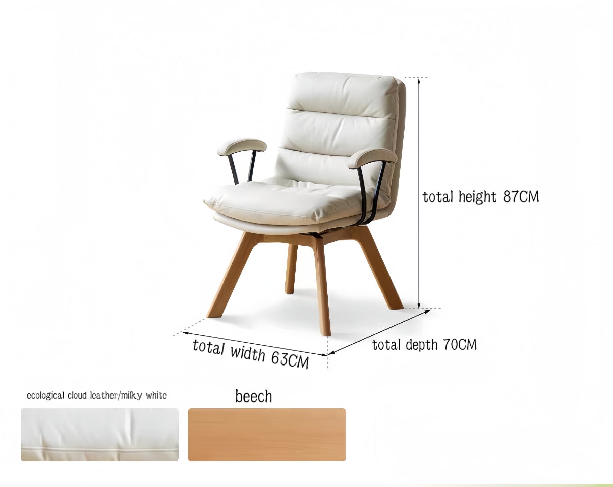 Solid wood upholstered swivel chair YS-051606