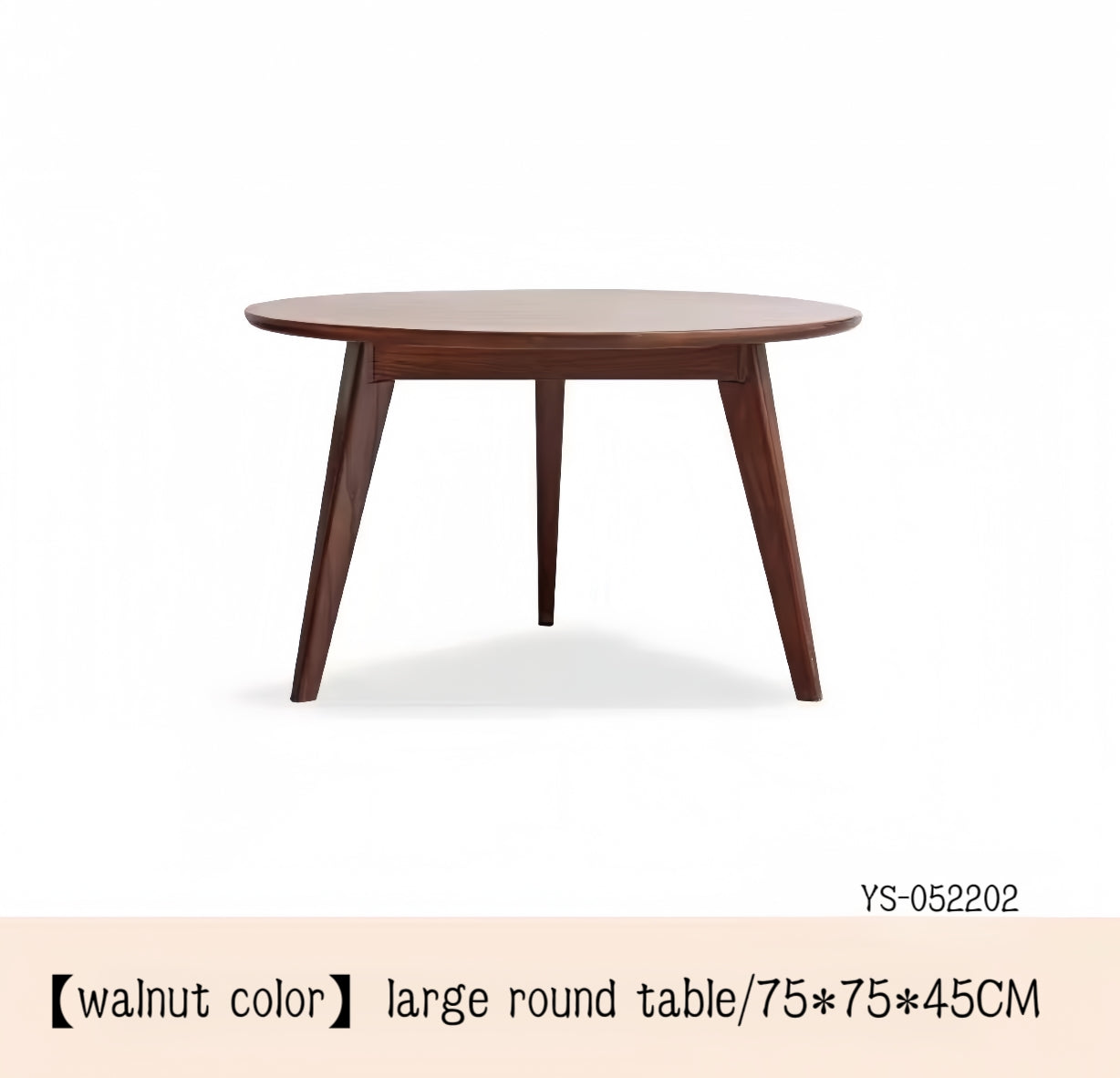 large and small combination solid wood round coffee table YS-052202/052203