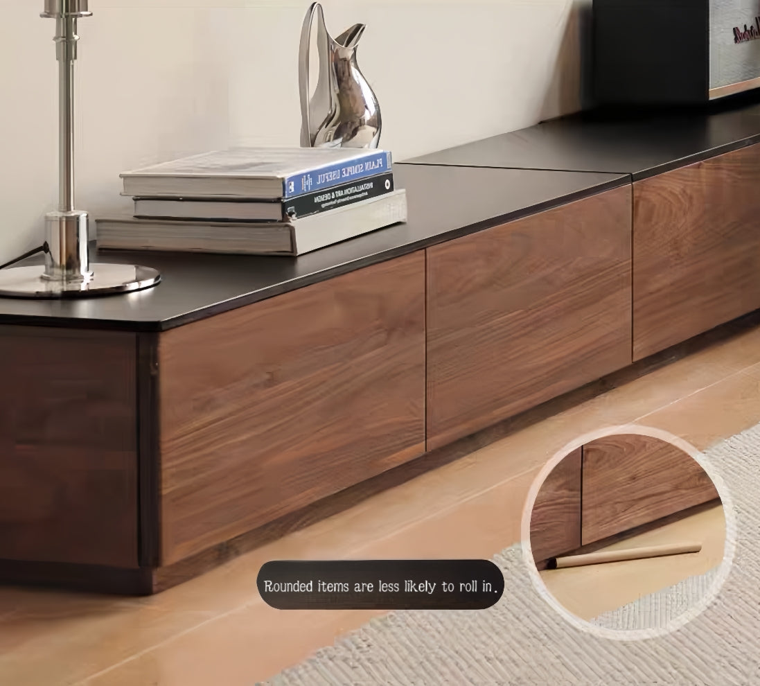 Black Walnut and Sintered Stone TV Stand YS-052908