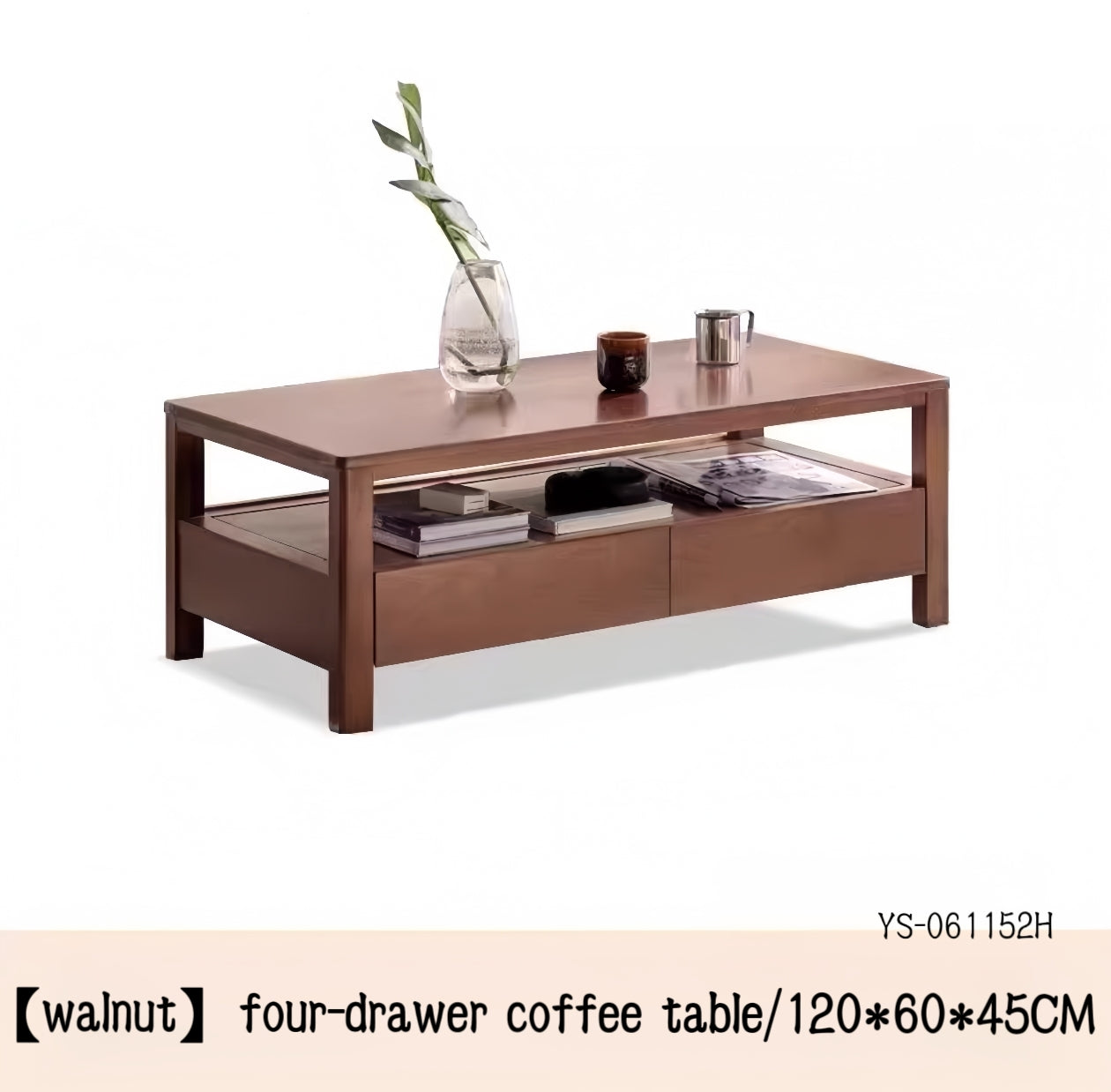 Solid wood oak coffee tabl YS-061152