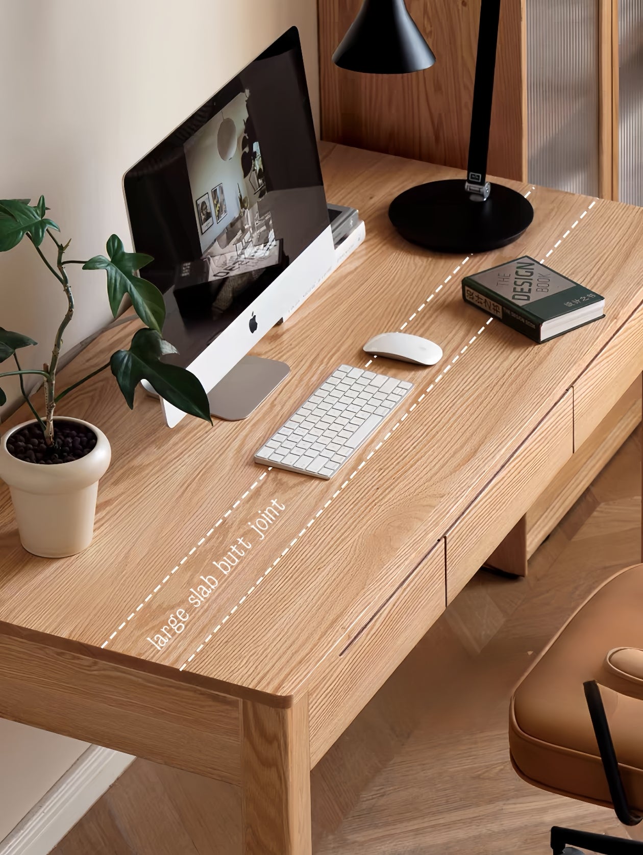 Nordic minimalist oak desk FS-YS061162/061163