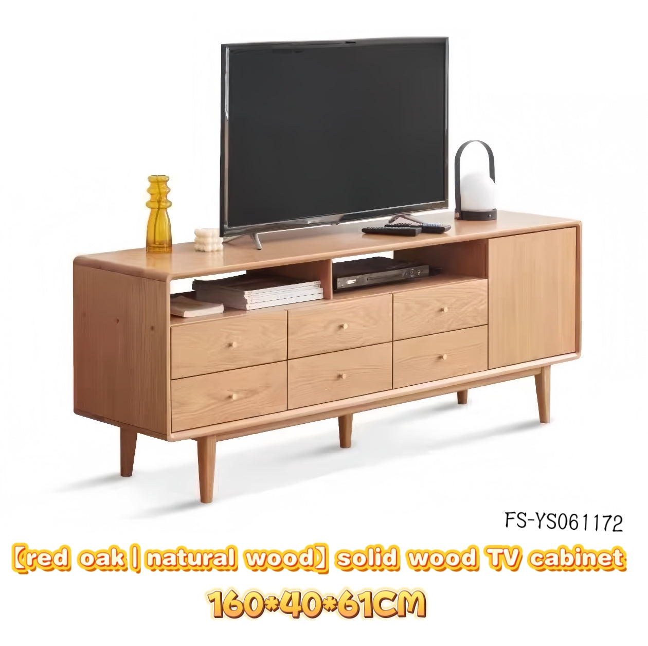 solid wood TV cabinet for both living room and bedroom FS-YS061172