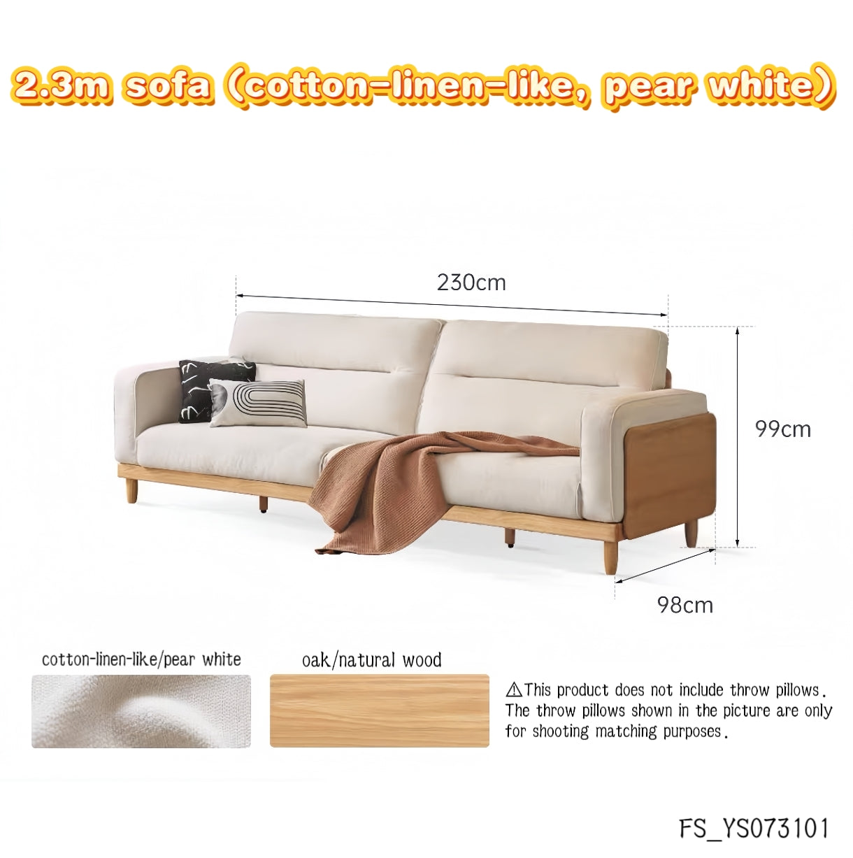 solid wood fabric sofa FS_YS0731016