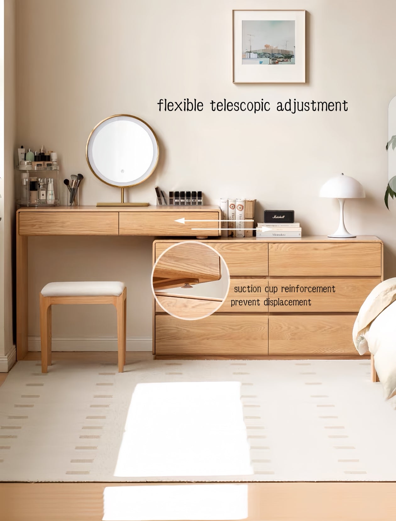telescopic dressing table combination FS_YS0707204-1/-2
