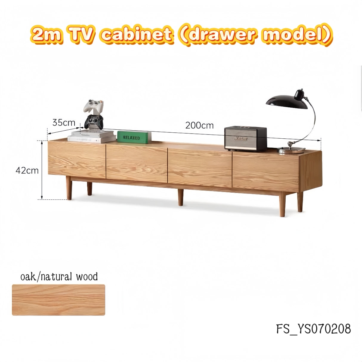 solid wood TV cabinet FS-YS070208