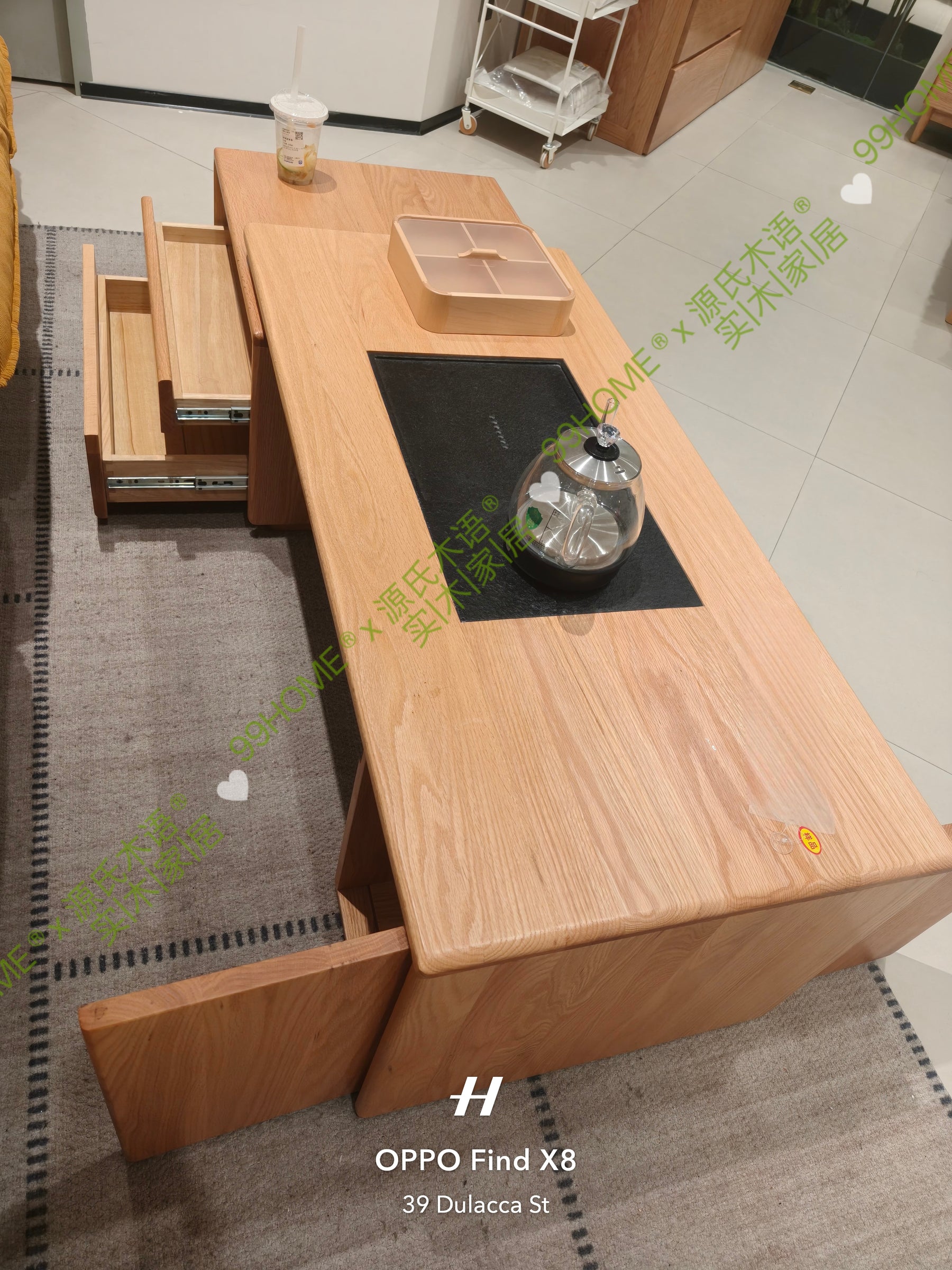 solid wood extendable coffee table FS_YS080401
