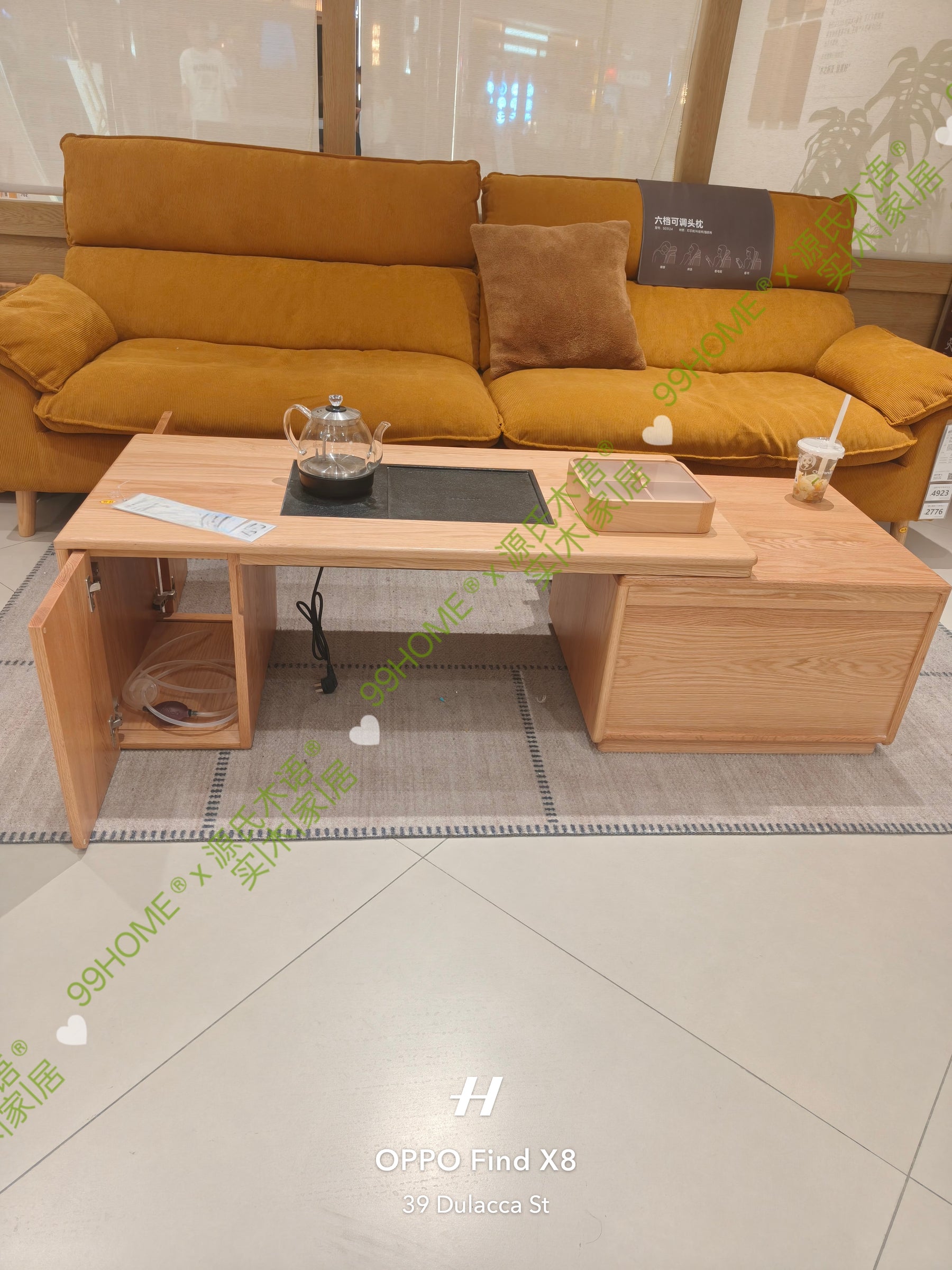 solid wood extendable coffee table FS_YS080401