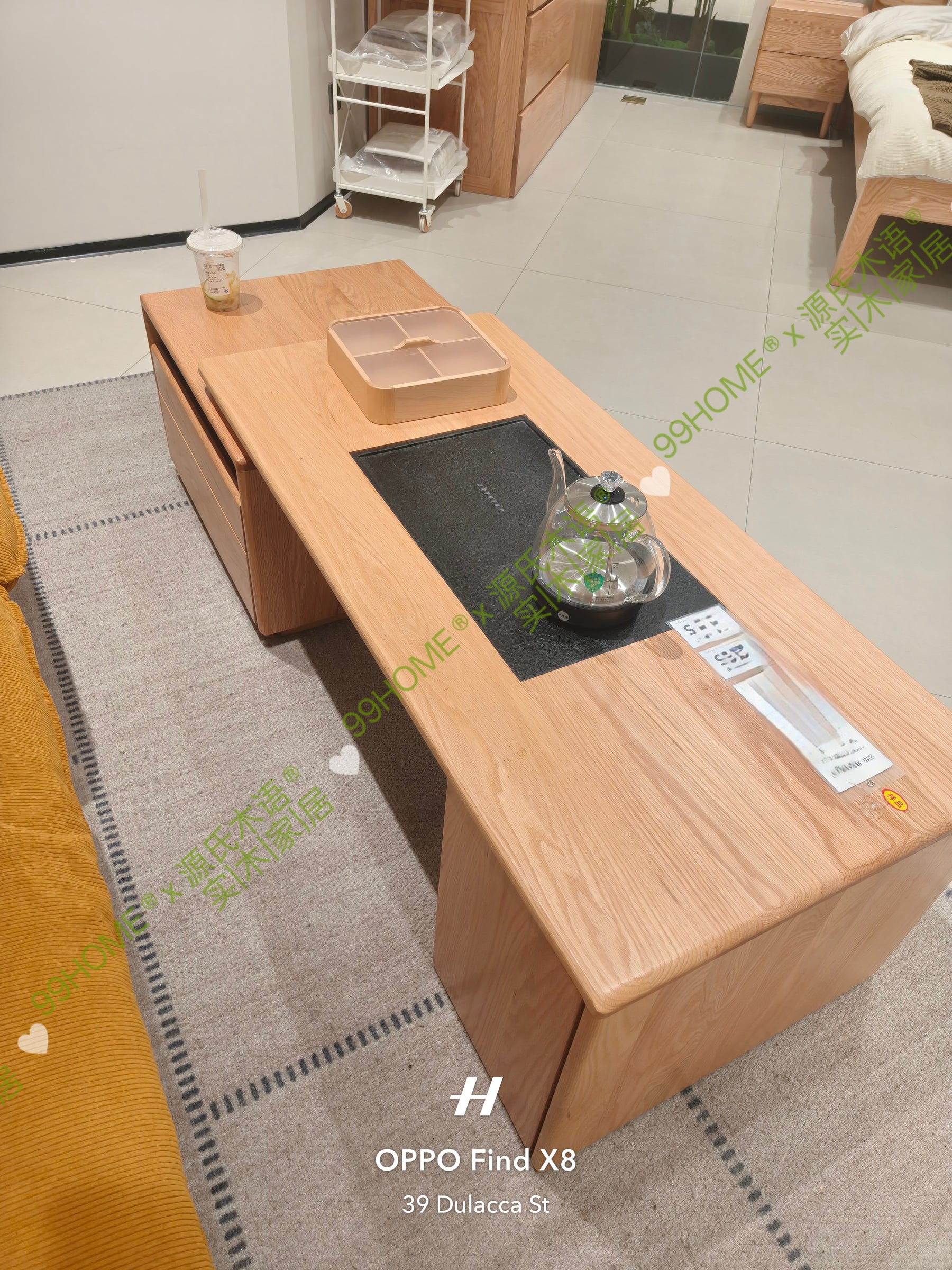 solid wood extendable coffee table FS_YS080401