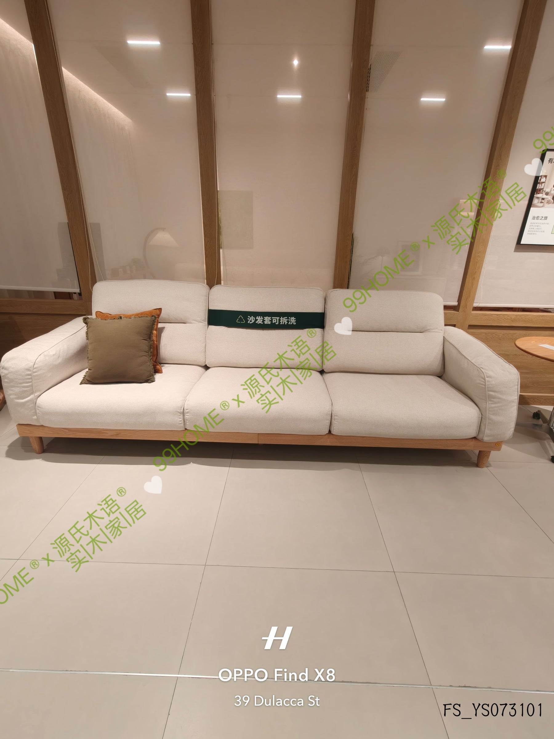 solid wood fabric sofa FS_YS0731016