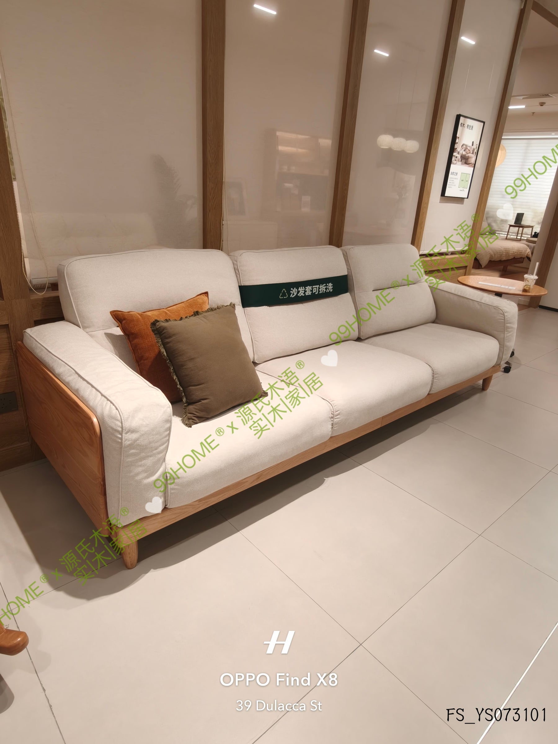 solid wood fabric sofa FS_YS0731016