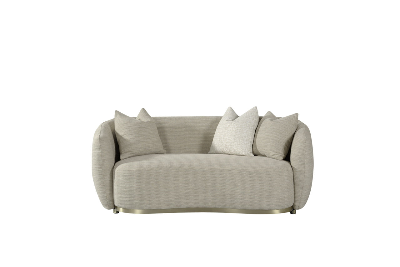 Beige Fabric 3 Seater Sofa FS-CL8025