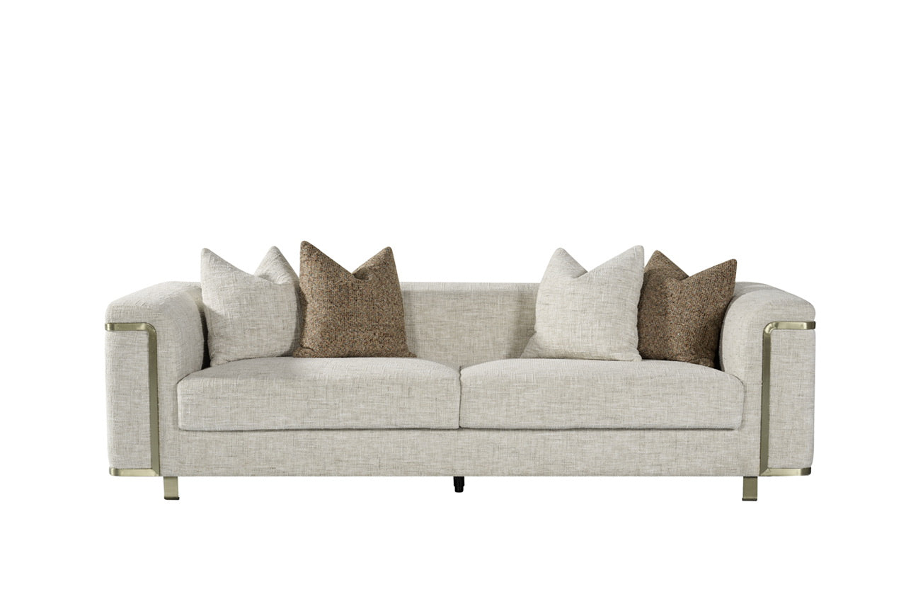 Beige Luxury 3 Seater Sofa FS-CL8088