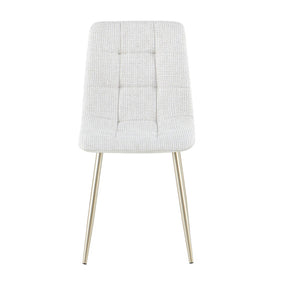 Light White Fabric Dining Chair - CL-DC17
