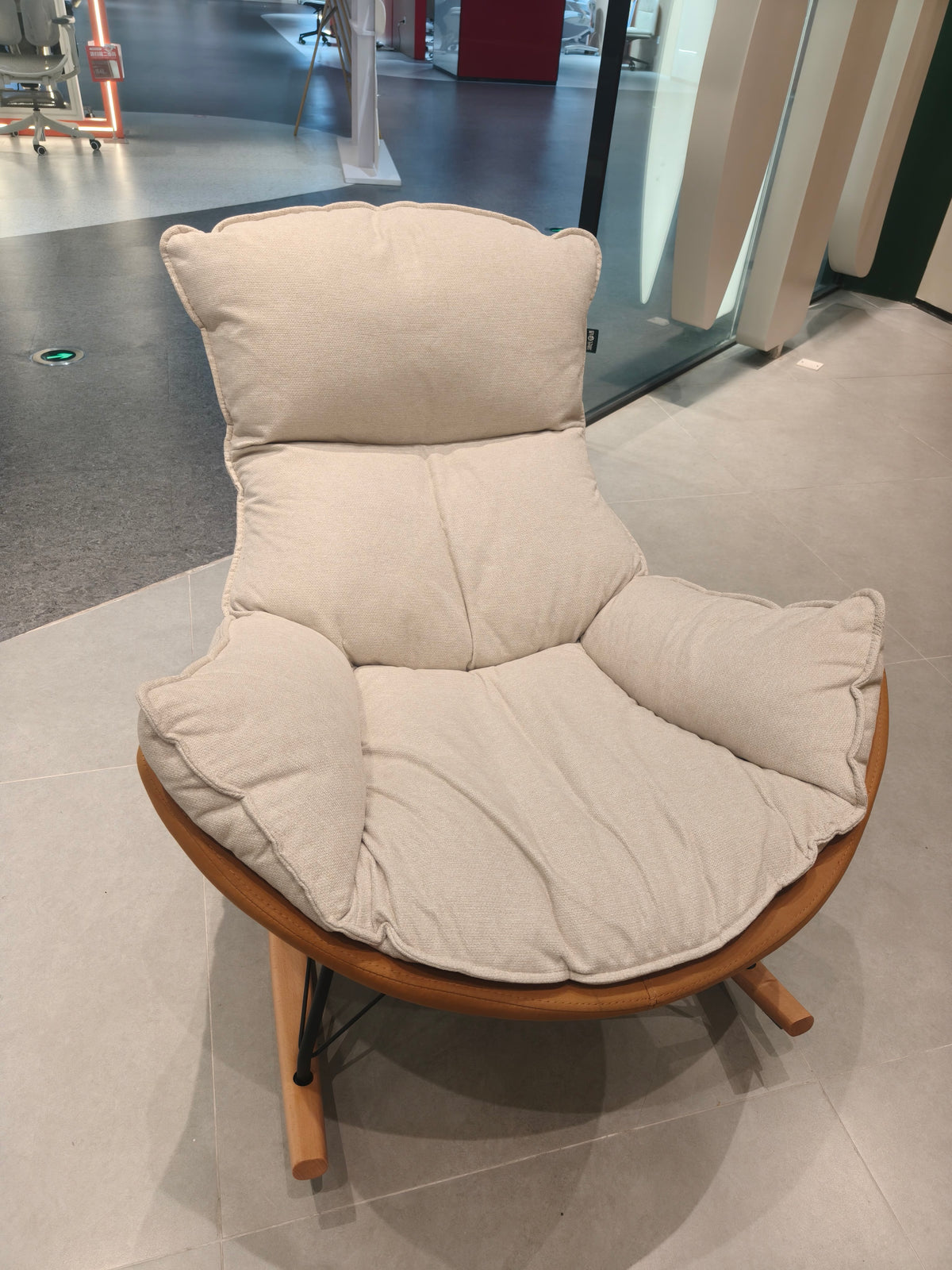 Eggshell - Rocking Chair Sofa，YS251124