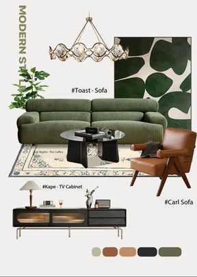 Toast-style fabric sofa, fully removable and washable, YS26030201