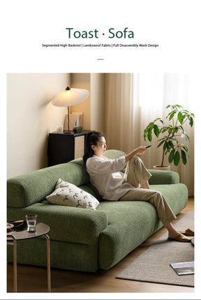 Toast-style fabric sofa, fully removable and washable, YS26030201