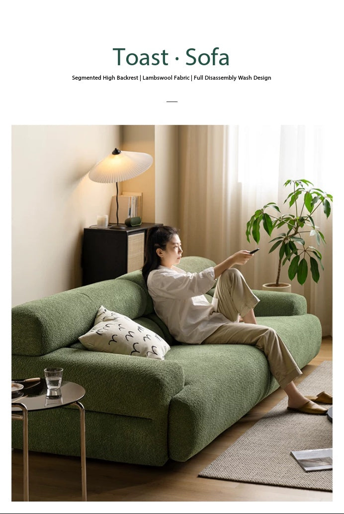 Toast-style fabric sofa, fully removable and washable, YS26030201