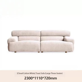 Toast-style fabric sofa, fully removable and washable, YS26030201
