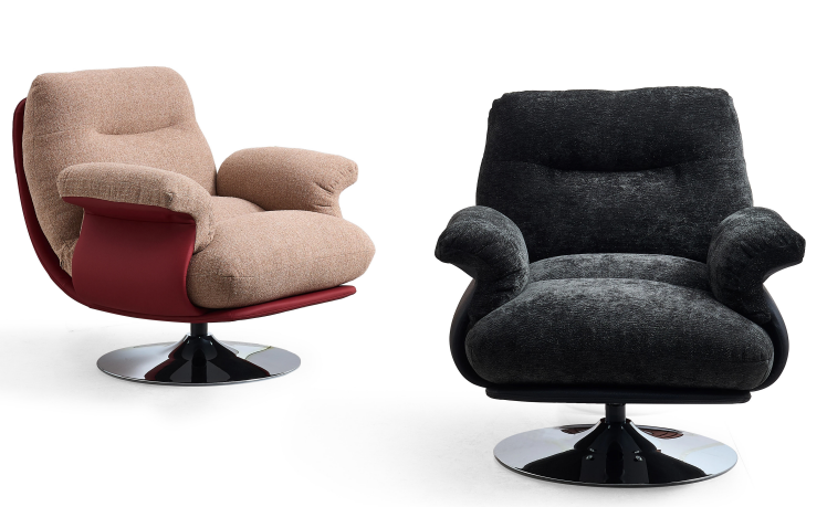 Modern 360° Swivel Accent Chair HYJ-T002