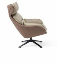 Modern Light Grey 360° Swivel Accent Chair HYJ-T006-1
