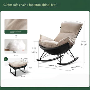 Eggshell - Rocking Chair Sofa，YS251124