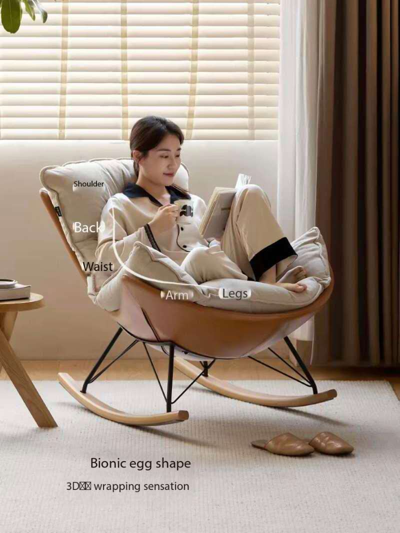 Eggshell - Rocking Chair Sofa，YS251124