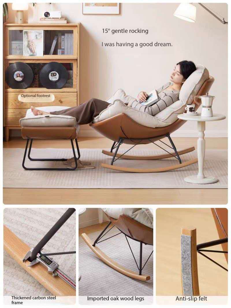 Eggshell - Rocking Chair Sofa，YS251124