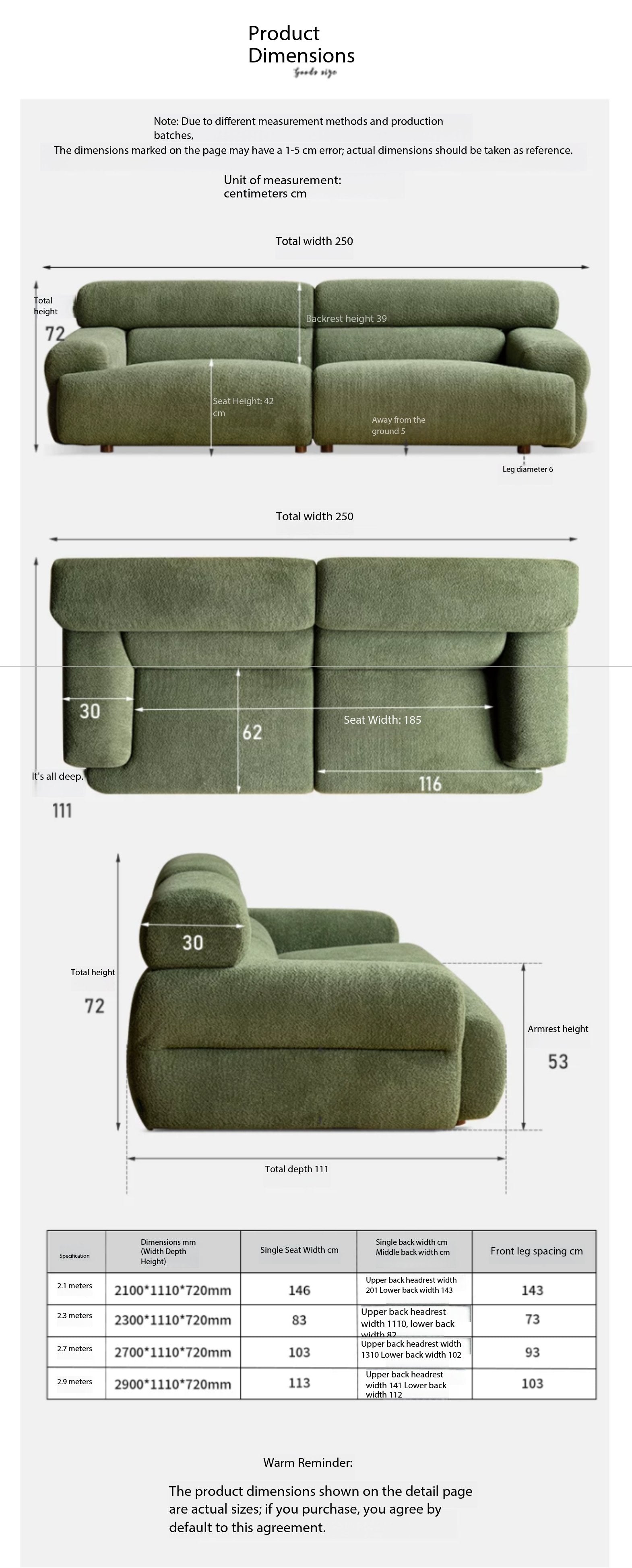 Toast-style fabric sofa, fully removable and washable, YS26030201