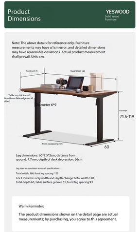 Berry Adjustable Desk YS26030901