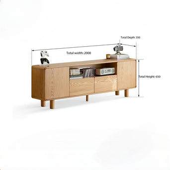 2-meter North American white oak TV cabinet YS070209