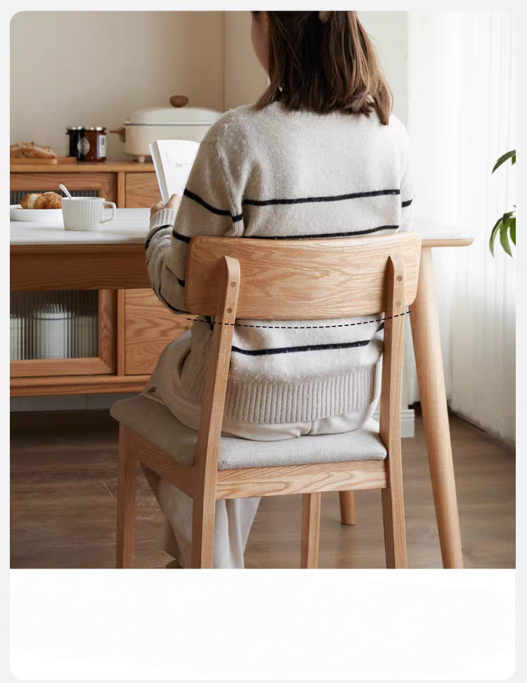 Y28S33 Upholstered Solid Wood Dining Chair