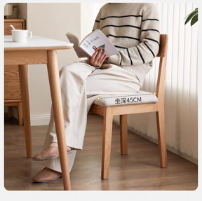 Y28S33 Upholstered Solid Wood Dining Chair