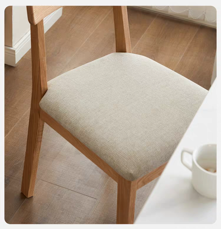 Y28S33 Upholstered Solid Wood Dining Chair