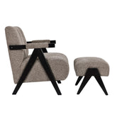 Fabric Accent Chair & Stool