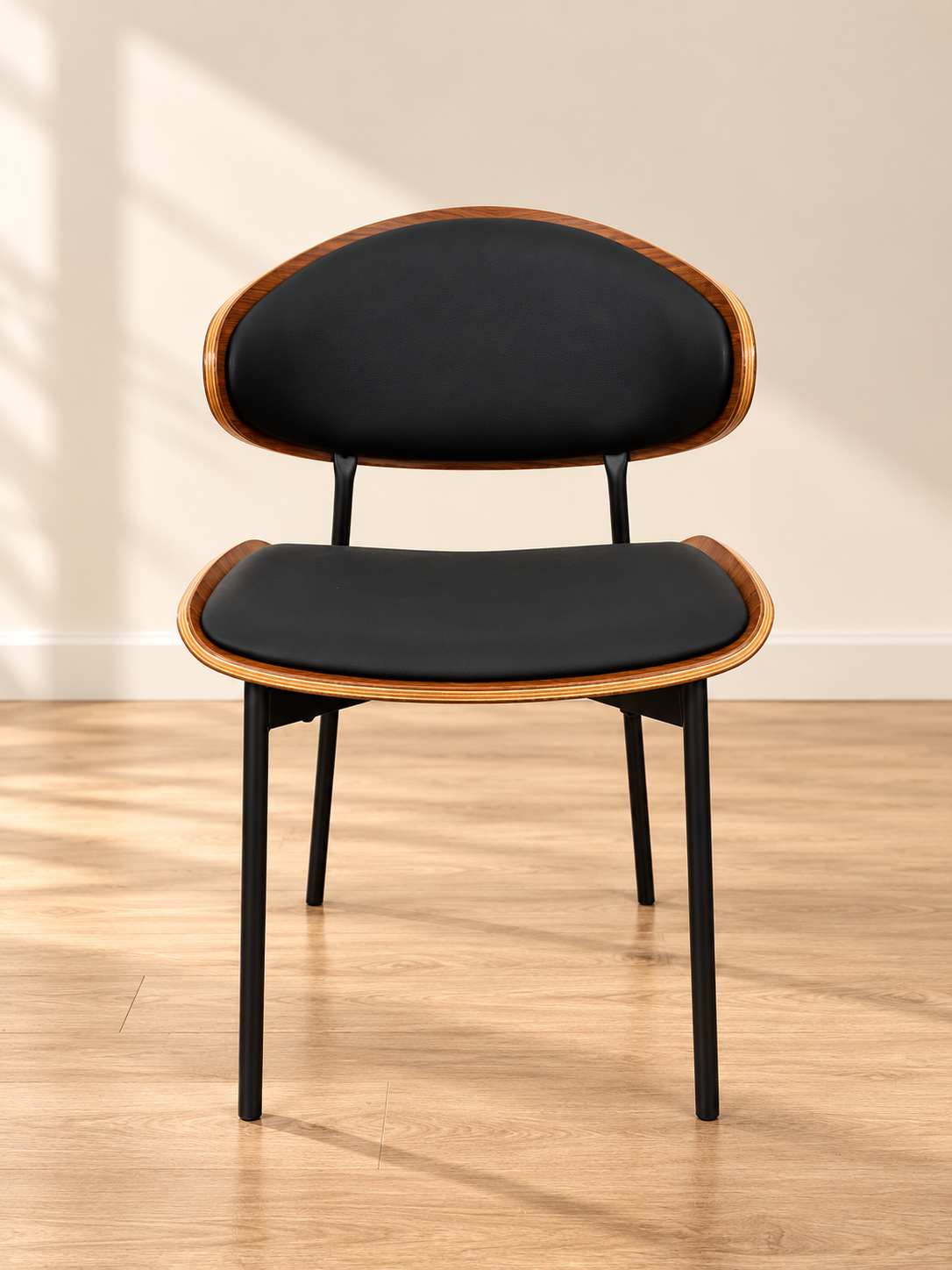 Y213 Black Faux Leather Dining Chair