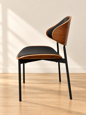 Y213 Black Faux Leather Dining Chair