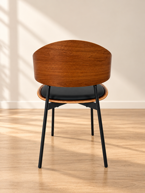 Y213 Black Faux Leather Dining Chair