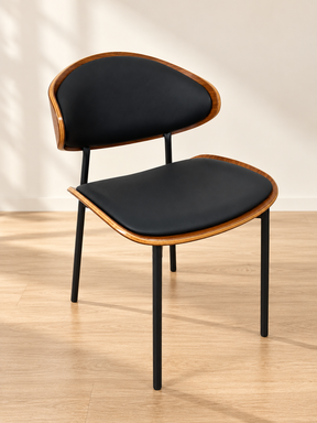Y213 Black Faux Leather Dining Chair