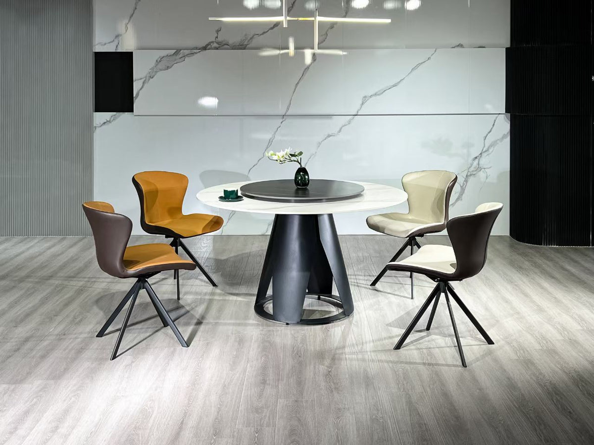 Sintered Stone Dining Table with Lazy Susan DT#675