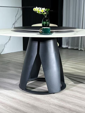 Sintered Stone Dining Table with Lazy Susan DT#675