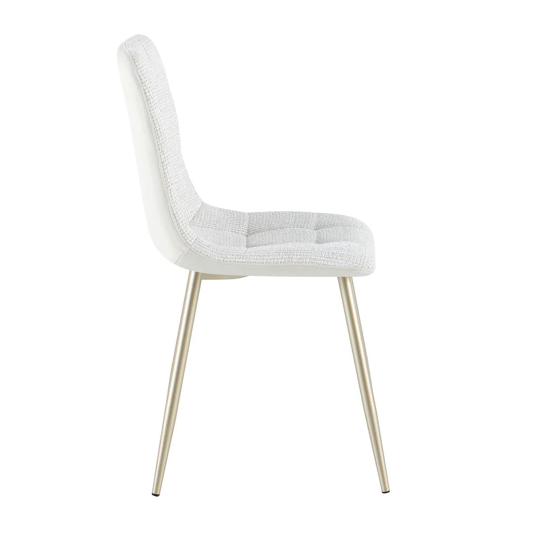 Light White Fabric Dining Chair - CL-DC17