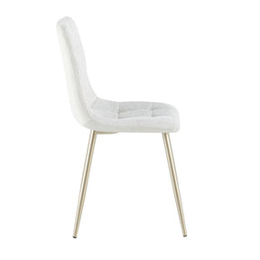 Light White Fabric Dining Chair - CL-DC17